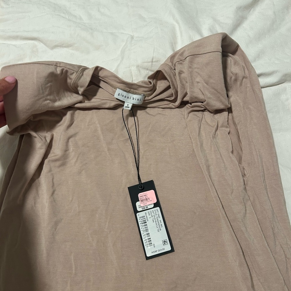Gianni Bini Soft Taupe Top